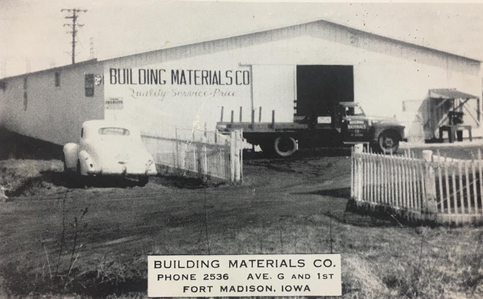 Historical photo of Building Materials Company in Fort Madison, Iowa