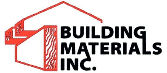 Building Materials Black and Red Logo